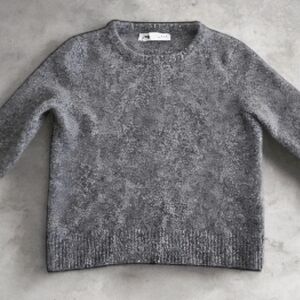 Zara Charcoal Women's Crew Neck Sweater
